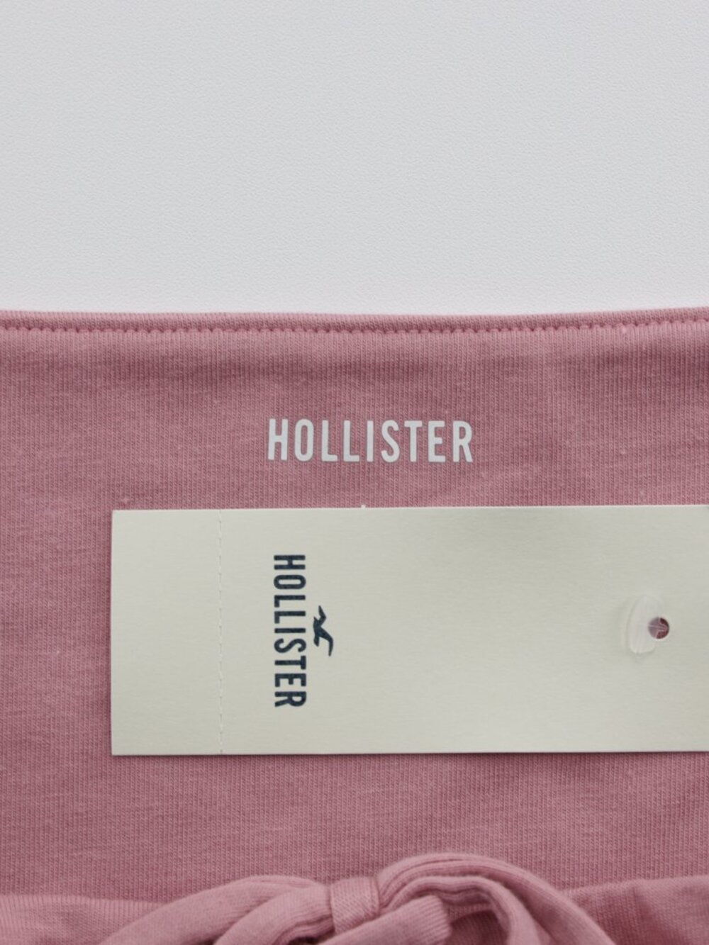 Hollister Women's Tie Soft Strapless Cinched Babydoll Top Rose Size L‎ - Picture 8 of 8
